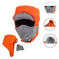 Unisex Waterproof Trapper Ski Hat/Winter Sport Ear Flap Caps with Mask and Velcro